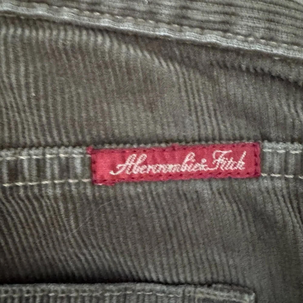 NWT Vtg RED TAG Abercrombie & Fitch Corduroy Flare Pants Y2K Deadstock Brown 2 - Picture 5 of 13